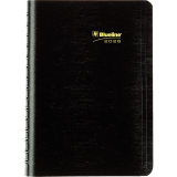Blueline® Essential PlannerPlus Daily Diary w/Follow-up Notes 8"x5" Black Bilingual