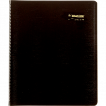 DIARY MONTHLY 11x9-1 16" BLACK COIL SOFT COVER BILINGUAL
