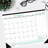 Blueline® Ecologix™ Monthly Desk Pad 22" x 17" Bilingual
