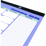 Blueline® Monthly Desk/Wall Calendar 17-3/4" x 10-7/8" English