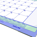 Blueline® Monthly Desk/Wall Calendar 17-3/4" x 10-7/8" English