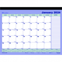 Blueline® Magnetic Monthly Desk Pad 11" x 8-1/2" English