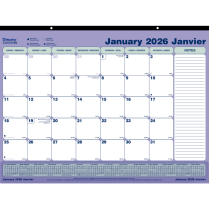Blueline® Monthly Desk Pad 21-1/4"x16" Bilingual