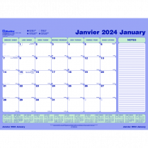 Blueline® Monthly Desk/Wall Calendar Pad Refill 23-1/2" x 18-1/4" Bilingual