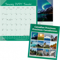 Blueline® Desk Pad Canadian Province 22" x 17" Bilingual