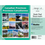 Blueline® Desk Pad Canadian Province 22" x 17" Bilingual