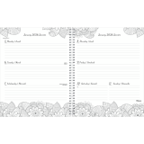 Blueline® DoodlePlan™ Weekly/Monthly Planner 11"x8-1/2" Botanica Bilingual