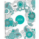 Blueline® DoodlePlan™ Weekly/Monthly Planner 11"x8-1/2" Botanica Bilingual