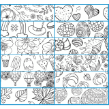 Blueline® DoodlePlan™ Colouring Monthly Desk Pad 22" x 17" Botanica Design