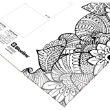 Blueline® DoodlePlan™ Colouring Monthly Desk Pad 22" x 17" Botanica Design