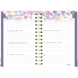Blueline® CoilPro™ Passion Weekly/Monthly Planner 8"x5" Trilingual Floral Design