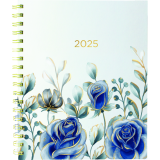 Blueline® Gold Detail Weekly/Monthly Planner 9-1/4" x 7-1/4" Bilingual Assorted Navy/Gold Covers