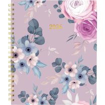 Blueline® Gold Detail Weekly/Monthly Planner 11"x8-1/2" Bilingual Assorted Navy/Gold Covers