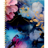 Blueline® Quartz Weekly/Monthly Planner Hard Cover 11"x8-1/2" Bilingual Turquoise
