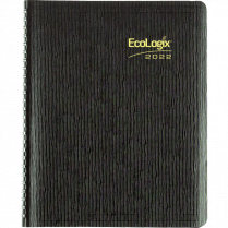 DIARY MONTHLY ECOLOGIX 9x7 BLACK 14 MONTHS TWIN WIRE