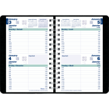 Blueline® Essential Two Days Diary Bilingual 8x5 Black