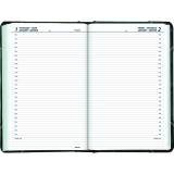 Blueline® Traditional Daily Diary Hard Cover Bilingual 13-3/8"x8" Green