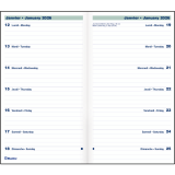 Blueline® Essential Weekly 6"x3-1/2" Bilingual Black