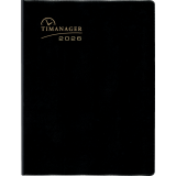 Blueline® Timanager® Weekly Business Diary Twin Wire Soft Cover 10-1/4" x 7-5/8" English Black