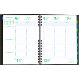 Blueline® Timanager® CoilPro™ Weekly Business Diary 10-1/4" x 7-5/8" English Black