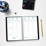 Blueline® Timanager® Weekly Planner English 9-1/6" x 5-7/8" Black