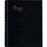 Blueline® Timanager® CoilPro™ Weekly Business Diary 11"x8-1/2" English Black