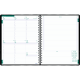 Blueline® Timanager® Weekly Planner 11"x8-1/2" English Black