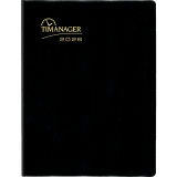 Blueline® Timanager® Weekly Planner 11"x8-1/2" English Black