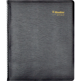 Blueline® Essential Weekly Diary Twin Wire 11" x 9-1/16" Bilingual Black