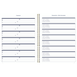 Blueline® Minimalist Monthly Planner 14 Month 11"x8-1/2" Bilingual Assorted Colours