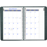 Blueline® Net Zero Carbon™ Daily Planner 8" x 5" Bilingual Black