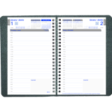 Blueline® Net Zero Carbon™ Daily Planner 8" x 5" Bilingual Black