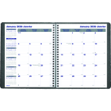 Blueline® Net Zero Carbon™ Monthly Planners 9-1/4" x 7-1/4" Bilingual Black