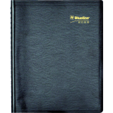 Blueline® Essential Daily Planner 11" x 8-1/2" Bilingual Black