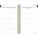 Blueline® Academic Weekly/Monthly Planner Poly Cover 8" x 5" Green