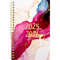 Blueline® Academic Weekly/Monthly Planner Poly Cover 8" x 5" Pink