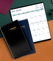 Blueline® Essential Monthly Pocket Planners 6-1/2"x3-1/2" Bilingual Assorted Colours