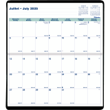 Blueline® Essential Monthly Pocket Planners 6-1/2"x3-1/2" Bilingual Assorted Colours