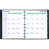 Blueline® MiracleBind™ CoilPro™ Monthly Planner Hard Cover 9-1/4" x 7-1/4" Bilingual Black