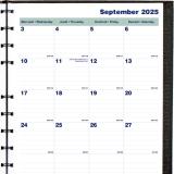 Blueline® MiracleBind™ CoilPro™ Monthly Planner 11" x 9-1/16" Bilingual Black
