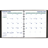 Blueline® MiracleBind™ CoilPro™ Monthly Planner 11" x 9-1/16" Bilingual Black