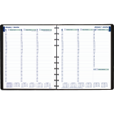 Blueline® MiracleBind™ Weekly Planner Soft Cover 11x9-1/16" Bilingual Black