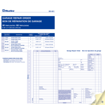 Blueline® Garage Repair Orders 3-part 50 sets 8-1/2" x 11" Bilingual