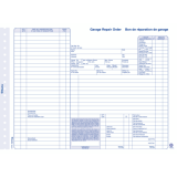 Blueline® Garage Repair Orders 3-part 50 sets 8-1/2" x 11" Bilingual