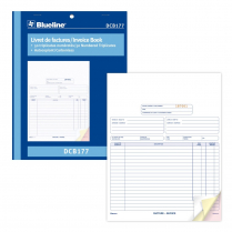 Blueline® Invoice Book 3-part 8-1/2"x11" Bilingual