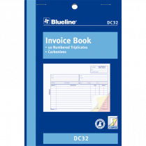 Blueline® Invoice Book 3-part 5-3/8x8" English