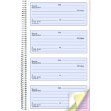 Blueline® Receipt Book 3-Part 100 sets Bilingual