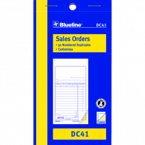 Blueline® Carbonless Sales Book 2-part 3-1/2x6-1/2" English