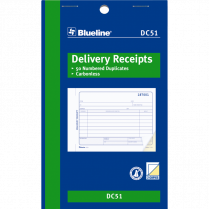 Blueline® Delivery Receipts 2-part 4-1/4x7" English