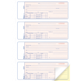 Blueline® Security Receipts 2-part 4/page 10-7/8" x 8" English